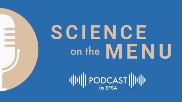 Science on the Menu podcast blue banner, fourth episode