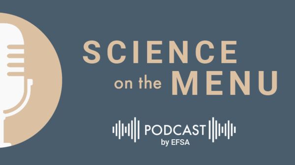 Science on the Menu podcast grey banner, sixth episode