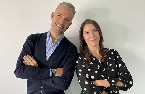 On the left Domagoj Vrbos, and on the right Barbara Ghizzoni