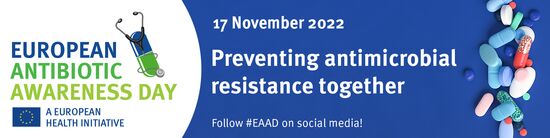European Antibiotic Awareness Day, a European health initiative, preventing antimicrobial resistance together