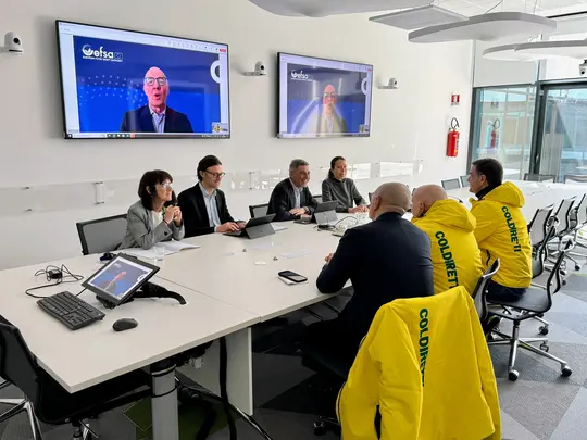 EFSA’s senior management with representatives of Coldiretti association.