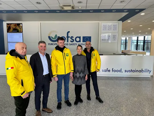 EFSA’s senior management with representatives of Coldiretti association.